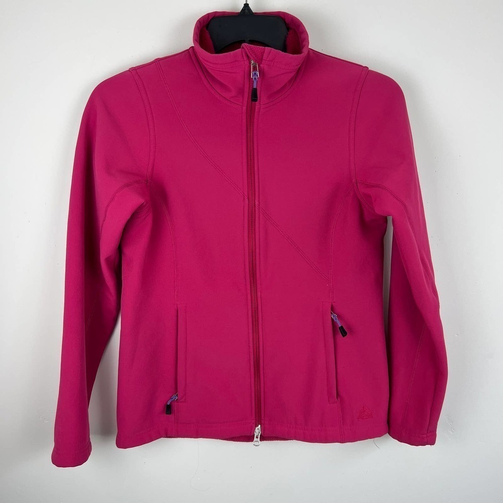 Nike ACG Magenta Pink Fleece Lined Full Zip Jacket Womens Size S
